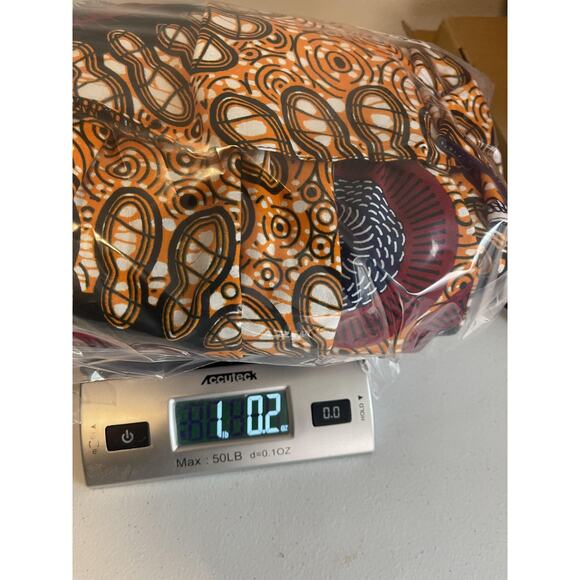 Ace Kouture Dress Womens Small Orange Geometric Flare Hi Low Ruffle Long Sleeve - Picture 9 of 10